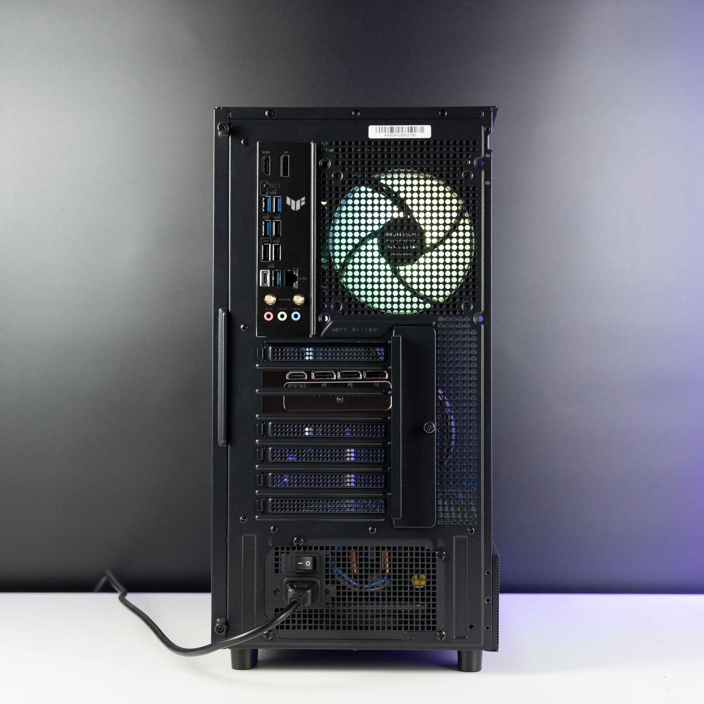 Black AMD custom gaming PC with RGB lighting– Ryzen 7 7800X3D with RTX 5070 Ti, 32GB DDR5, 2TB SSD in Montech XR case, built for 1440p/4K gaming in Australia