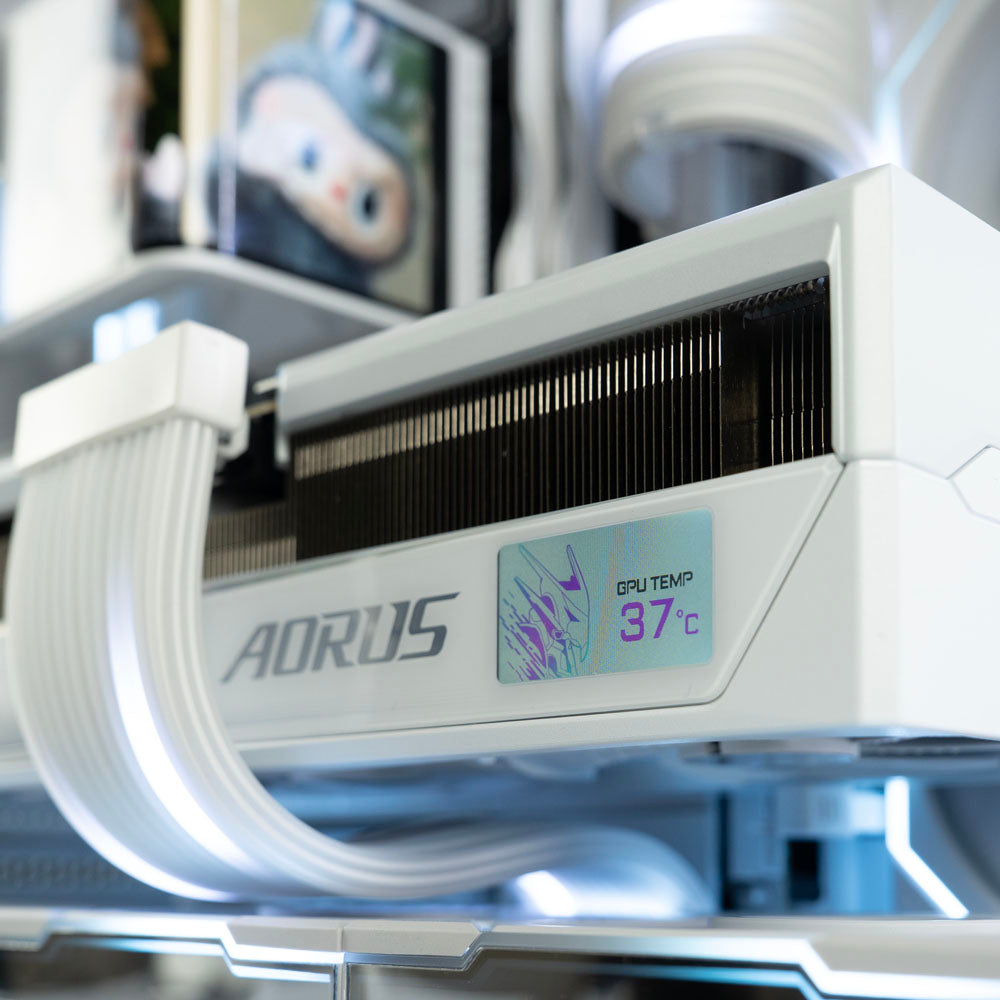 White AMD custom gaming PC with RGB lighting – Ryzen 7 7800X3D with NVIDIA RTX 5090 32GB, 64GB DDR5, 4TB SSD in Lian Li O11 Vision Compact case, designed for 4K and 8K ultra gaming and content creation in Australia