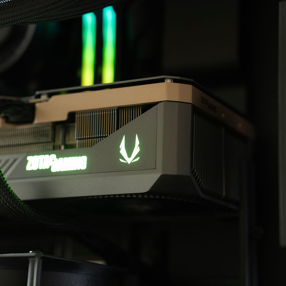 Black custom AMD gaming PC – Ryzen 9 9950X3D with NVIDIA RTX 5090 32GB, 64GB DDR5, 4TB SSD in NZXT H5 Flow case, built for 4K and 8K gaming in Australia