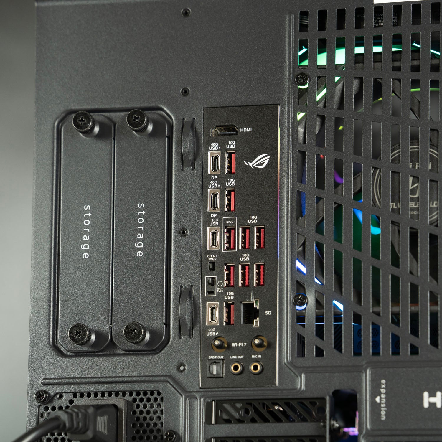 Black AMD custom gaming PC with RGB lighting – Ryzen 9 9950X3D with NVIDIA RTX 5090 Astral, 64GB DDR5, 4TB SSD in Hyte case, designed for 4K/8K ultra gaming and content creation in Australia