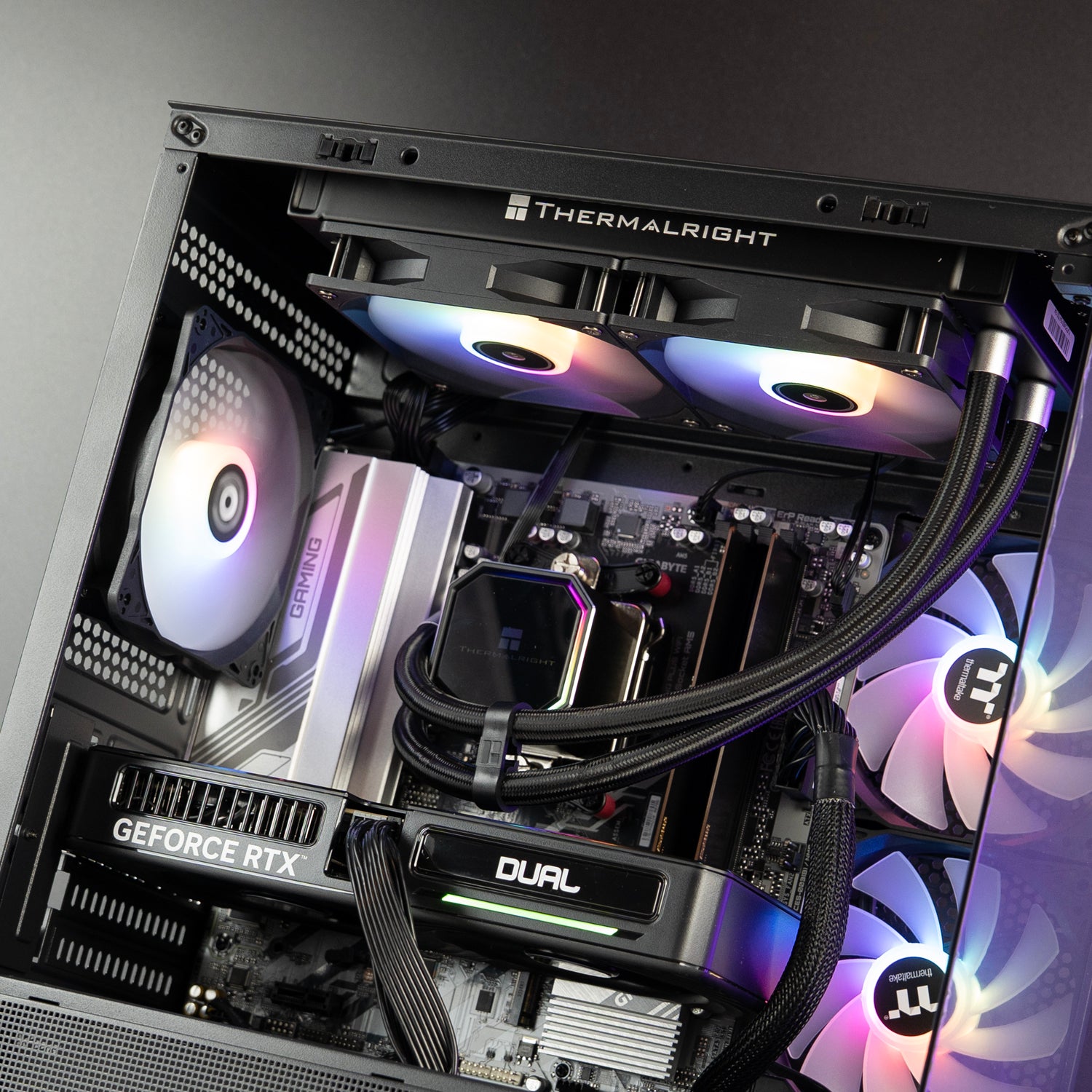 AMD Black Gaming PC in Australia Ryzen 5 7500F RTX 5060 Ti 8GB 16GB DDR5 1TB SSD Thermaltake View 170 EOFY Deal