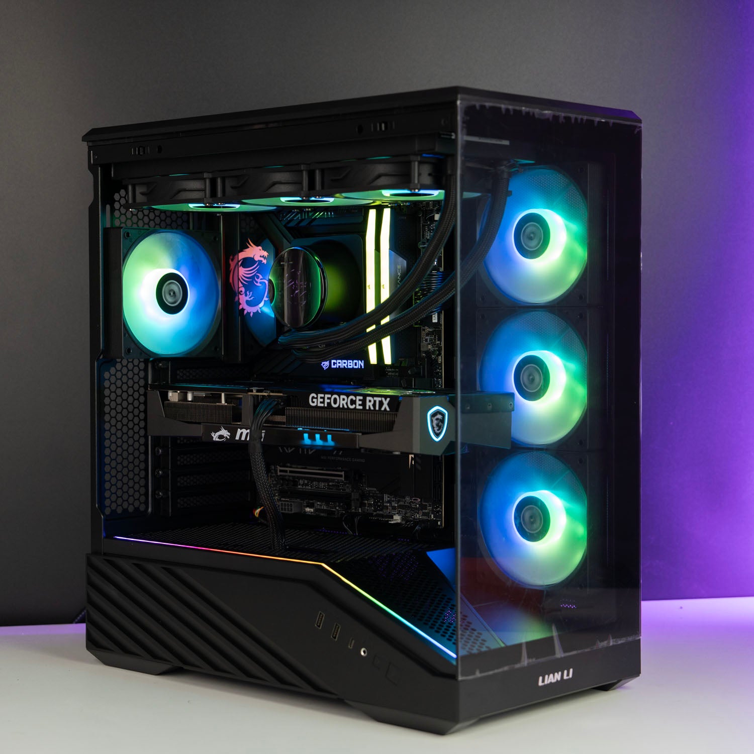 Custom Black Gaming PC – Intel Core Ultra 7 270K Plus MSI RTX 5070 Ti 16GB Lian Li V100RX ARGB