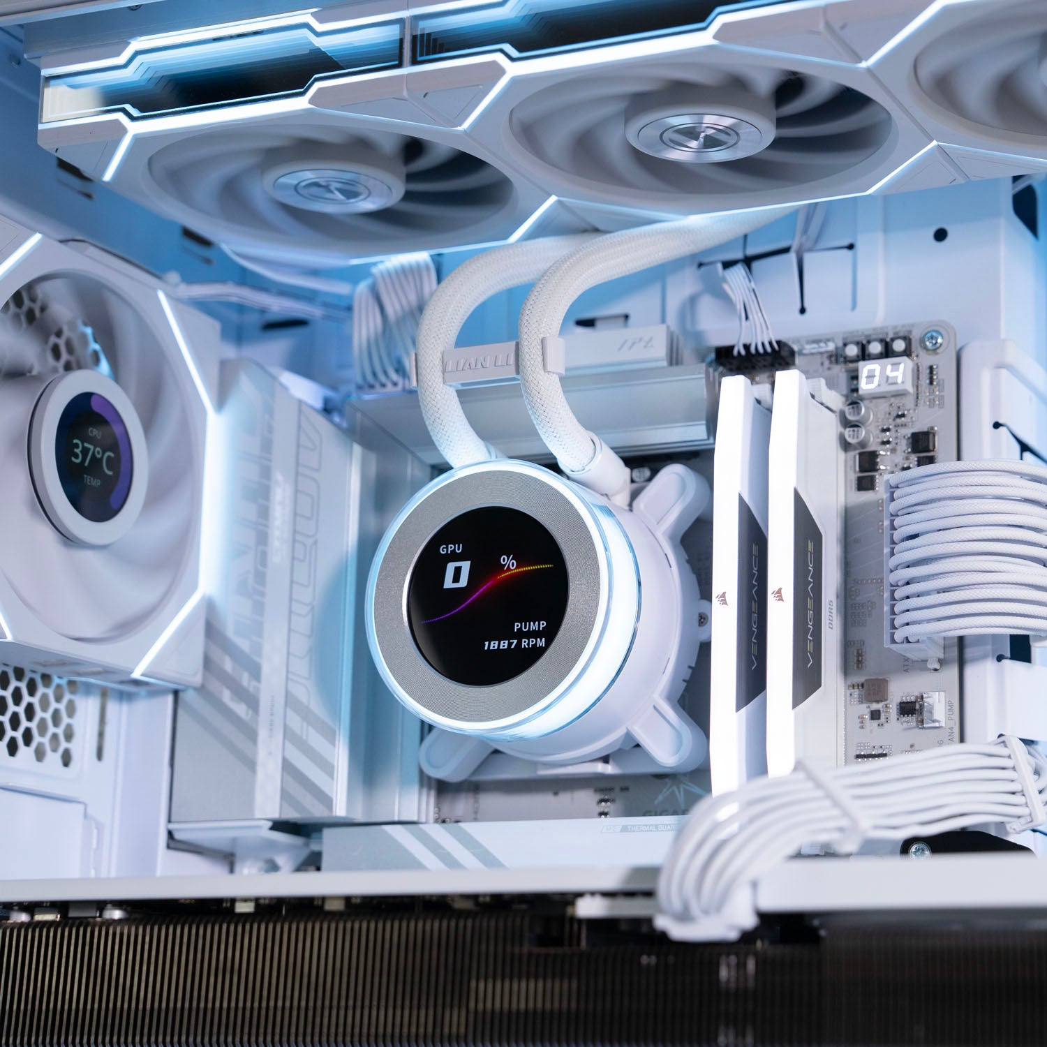 Custom White Gaming PC – Intel Core Ultra 7 270K Plus RTX 5080 16GB Lian Li O11 Windows 11 Pro