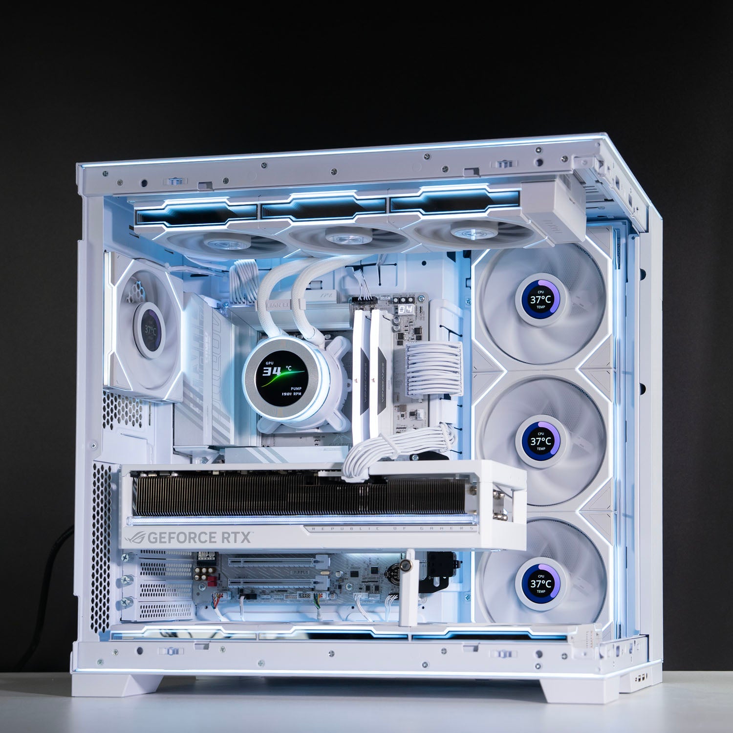 Custom White Gaming PC – Intel Core Ultra 7 270K Plus RTX 5080 16GB Lian Li O11 Windows 11 Pro
