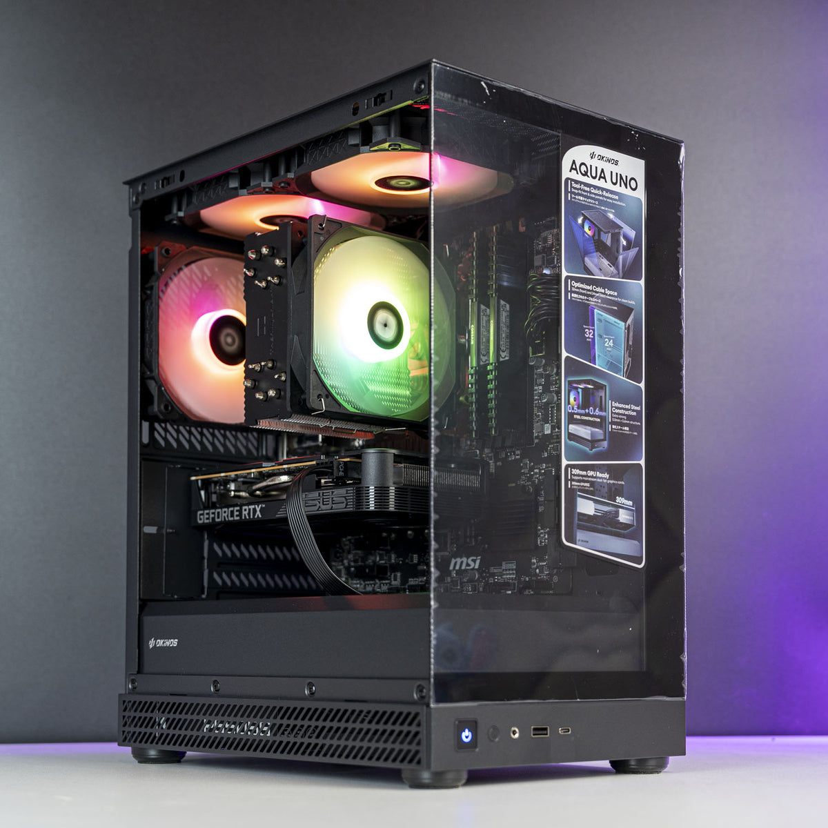 AMD Gaming PC | Ryzen 5 5600 | RTX 5050 8GB | 16GB DDR4 | 1TB SSD | Okinos Aqua Uno