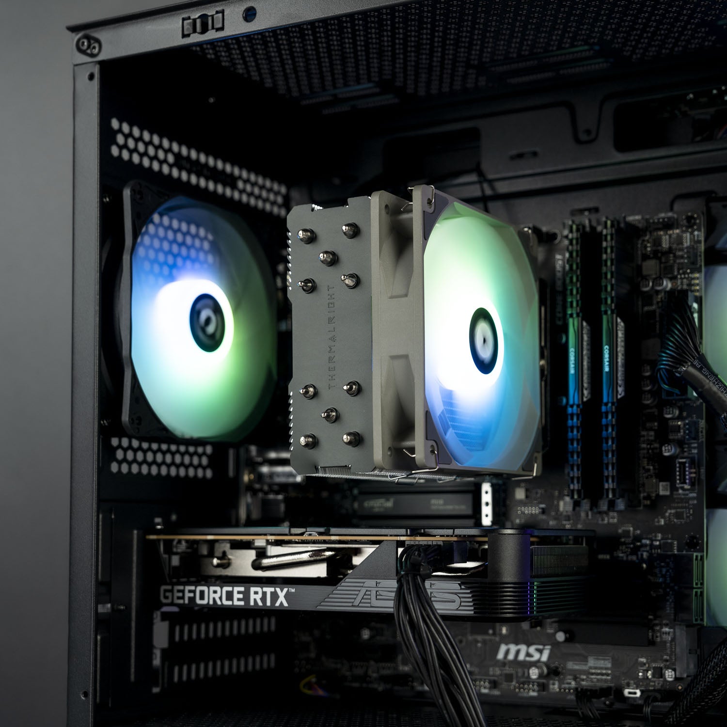 Custom Black Budget Gaming PC – AMD Ryzen 5 5600 ASUS RTX 5050 8GB Thermaltake View 170 mATX 1080p Gaming