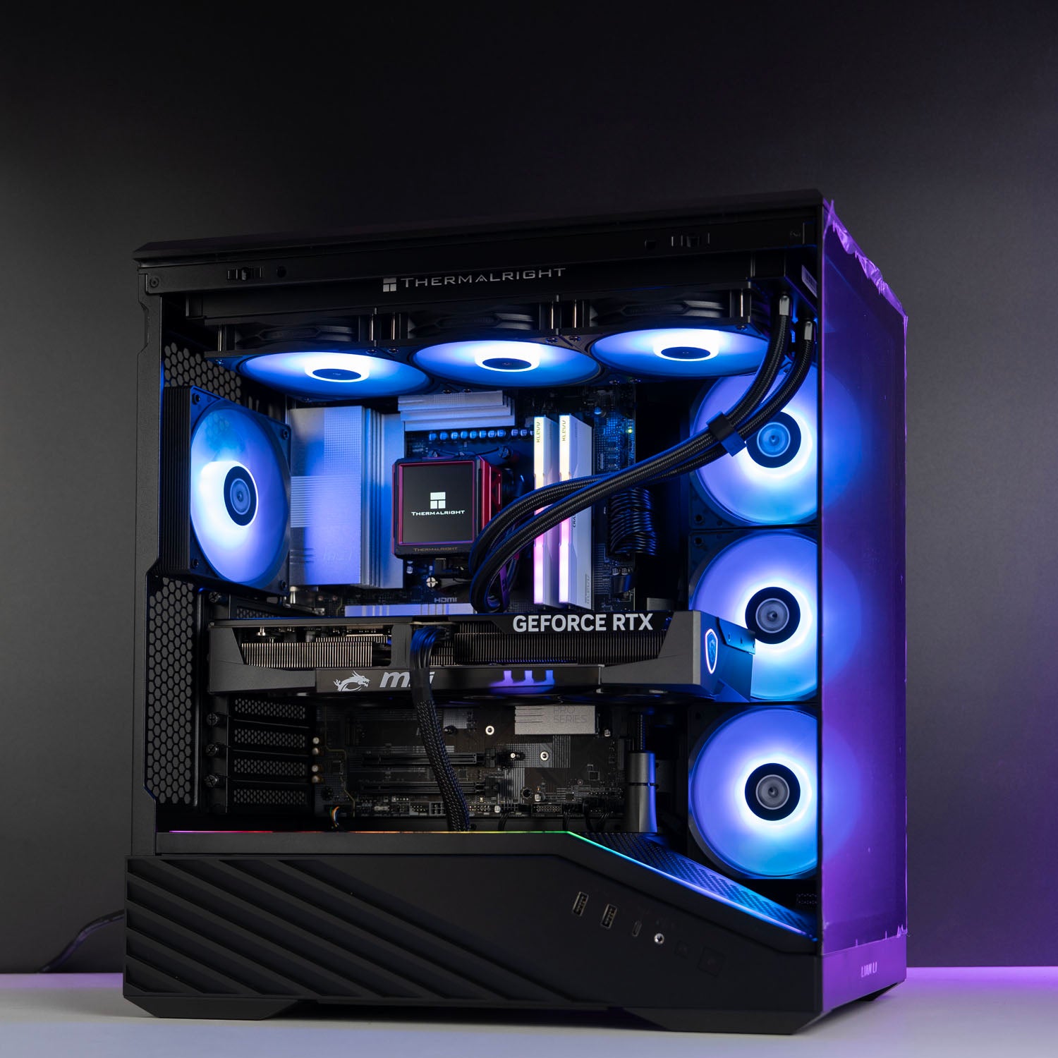 Custom Gaming PC – AMD Ryzen 7 9800X3D MSI RTX 5070 12GB Lian Li Vector V100 ARGB Black