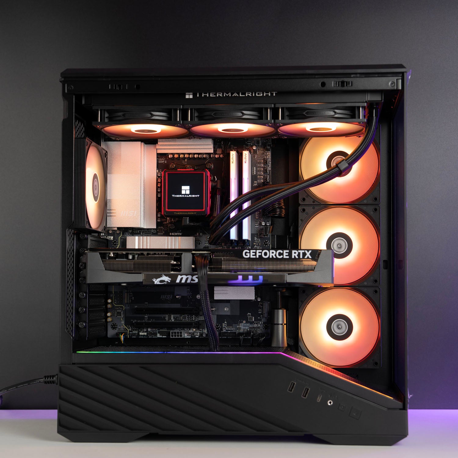 Custom Gaming PC – AMD Ryzen 7 9800X3D MSI RTX 5070 12GB Lian Li Vector V100 ARGB Black