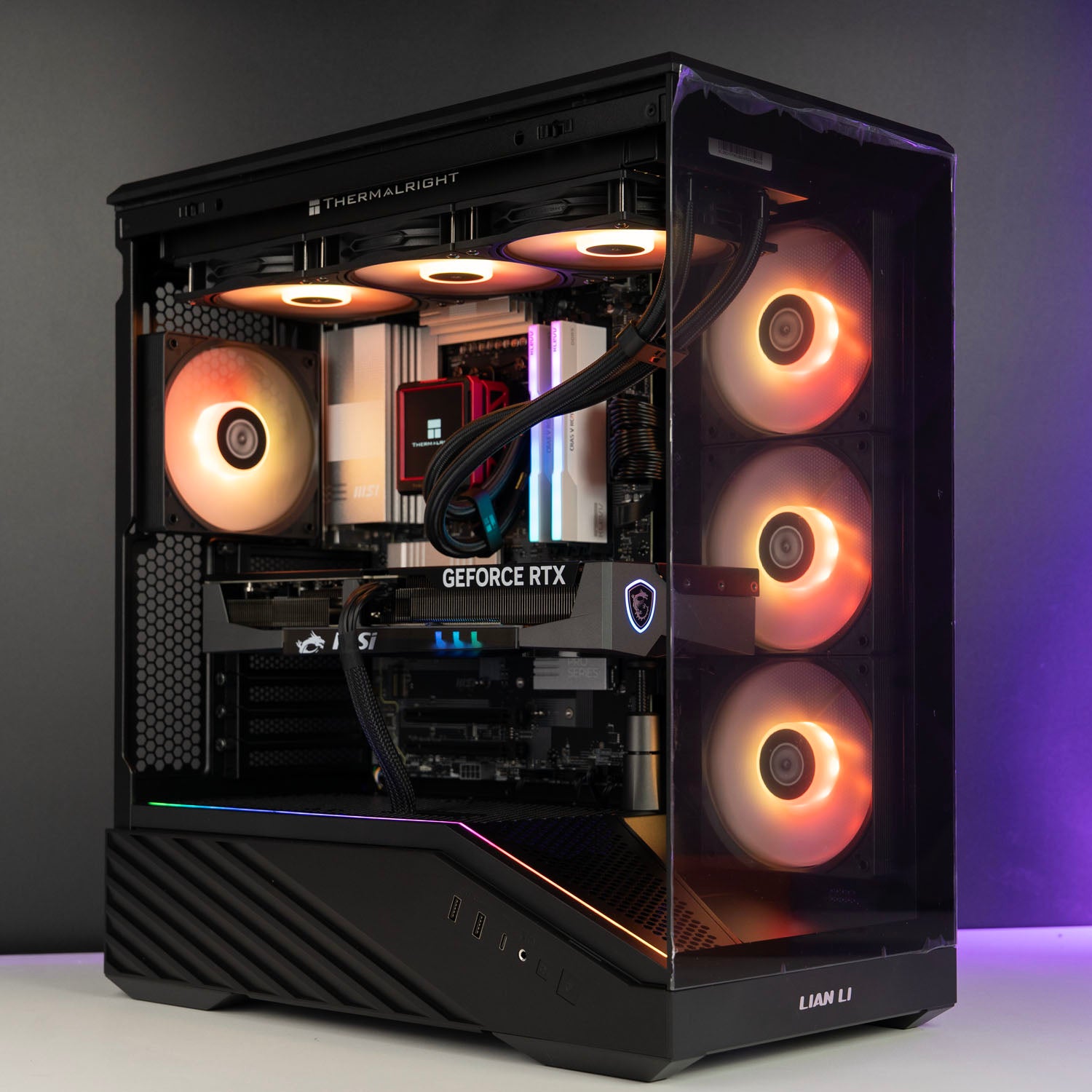Custom Gaming PC – AMD Ryzen 7 9800X3D MSI RTX 5070 12GB Lian Li Vector V100 ARGB Black