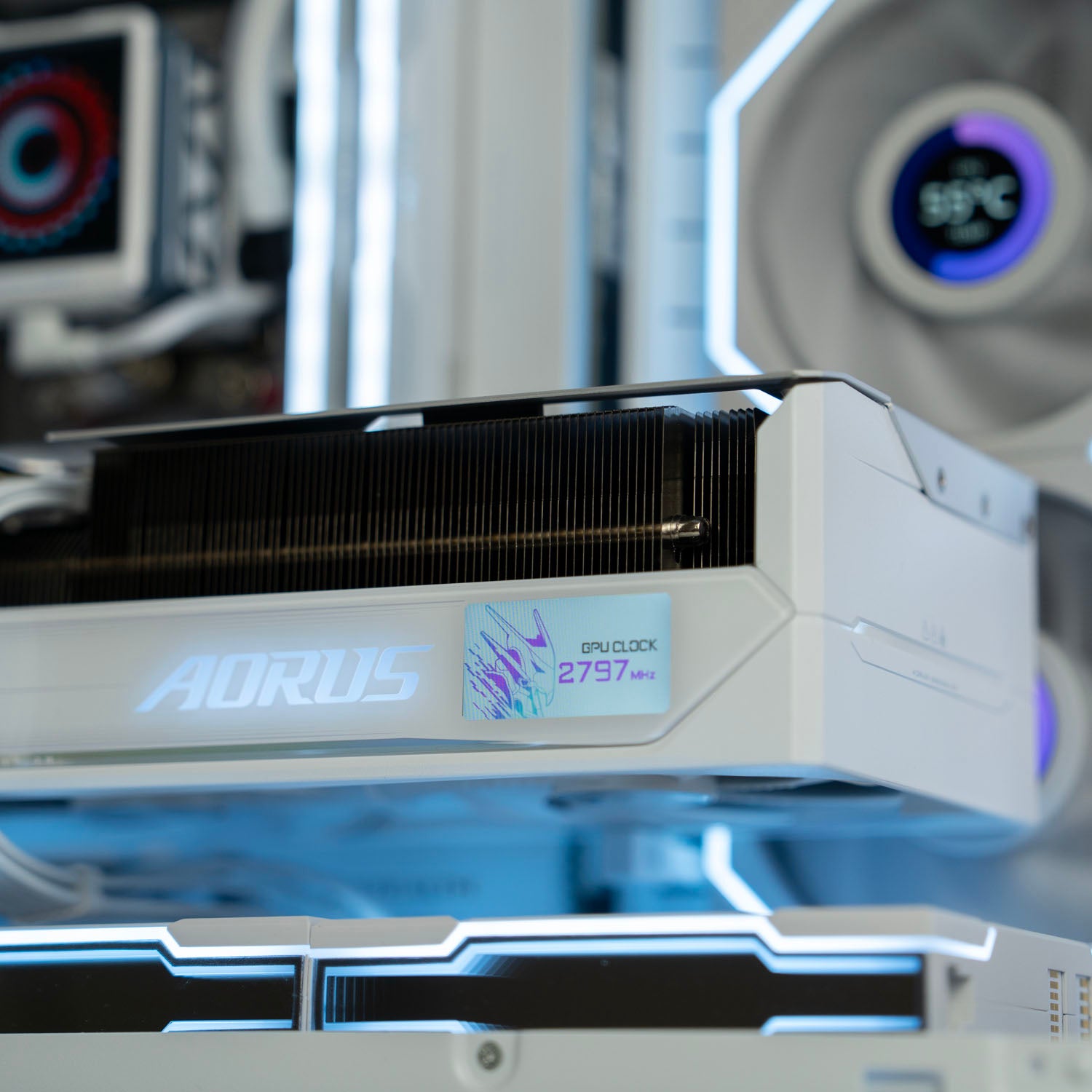 Custom All-White Gaming PC – AMD Ryzen 9 9950X3D RTX 5080 Gigabyte AORUS Stealth ICE Back-Connect Motherboard Lian Li O11