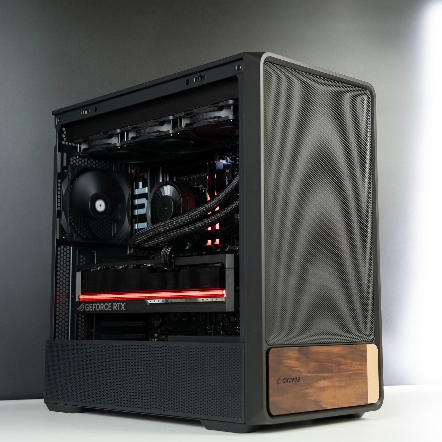 Custom Black Gaming PC – AMD Ryzen 7 9850X3D ASUS ROG Astral RTX 5090 32GB Okinos Air Cross Black