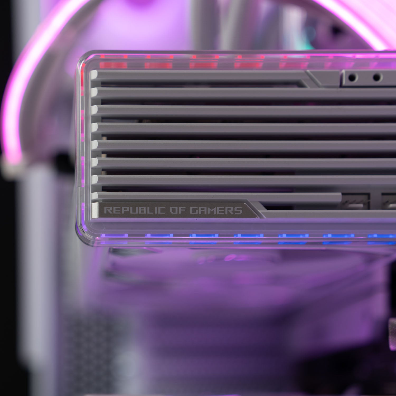 White Intel custom gaming PC with RGB lighting – Intel Core i7-14700K with ASUS ROG Strix RTX 4080 Super 16GB, 32GB DDR5, 4TB SSD in Lian Li O11D EVO case, built for ultra 4K gaming and content creation in Australia