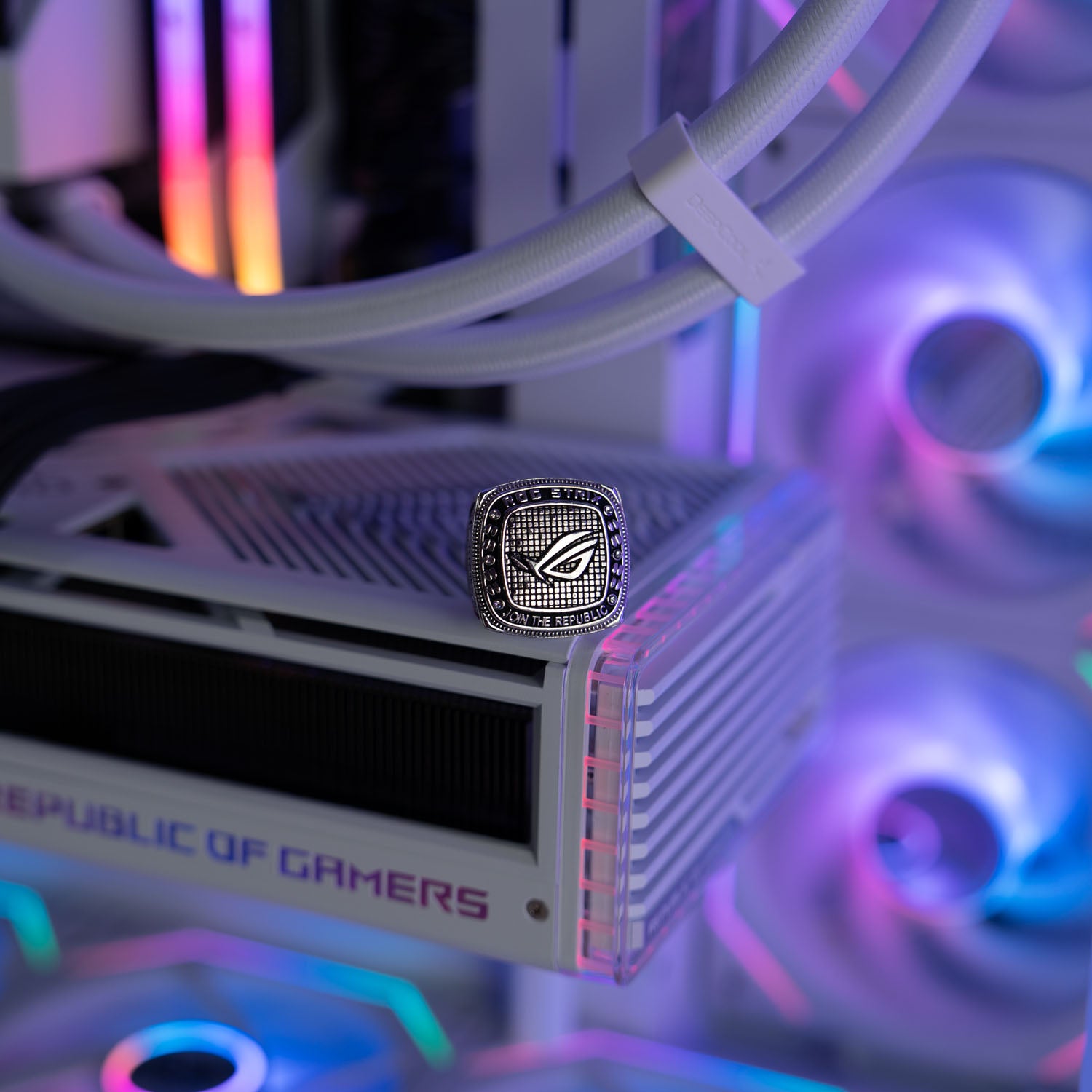 White Intel custom gaming PC with RGB lighting – Intel Core i9-14900K with ASUS ROG Strix RTX 4090, 32GB DDR5, 4TB SSD in NZXT H9 Flow case, designed for 4K and 8K ultra gaming and content creation in Australia