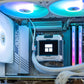 White custom AMD gaming PC with RGB lighting – Ryzen 7 7700 with NVIDIA RTX 4060 Ti 8GB, 32GB DDR5, 1TB SSD in Antec C5 case, perfect for smooth 1080p and 1440p gaming in Australia