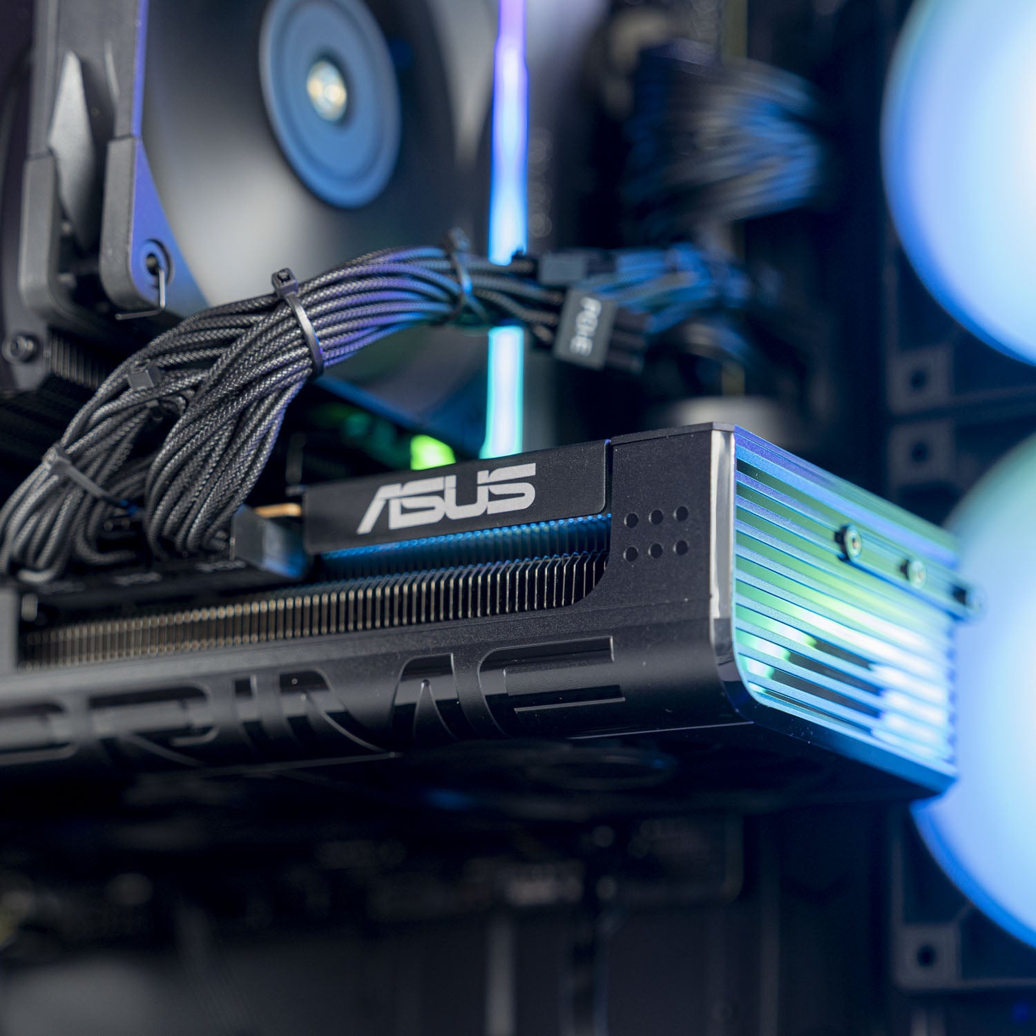 Black custom AMD gaming PC with RGB lighting – Ryzen 7 7800X3D with Radeon RX 9070 XT 16GB, 32GB DDR5, 2TB SSD in Montech XR case, built for high-refresh 1440p and 4K gaming in Australia