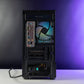 Black AMD custom gaming PC with RGB lighting – Ryzen 5 5600 with NVIDIA RTX 4060 8GB, 32GB DDR4, 1TB SSD in Thermaltake View 170 case, perfect for smooth 1080p and 1440p gaming in Australia