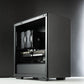 Minimalistic black AMD custom gaming PC – Ryzen 7 7800X3D with NVIDIA RTX 5070 Ti 16GB, 32GB DDR5, 2TB SSD in Deepcool Macube 110 case, designed for smooth 1440p and 4K gaming in Australia with a clean and modern look.