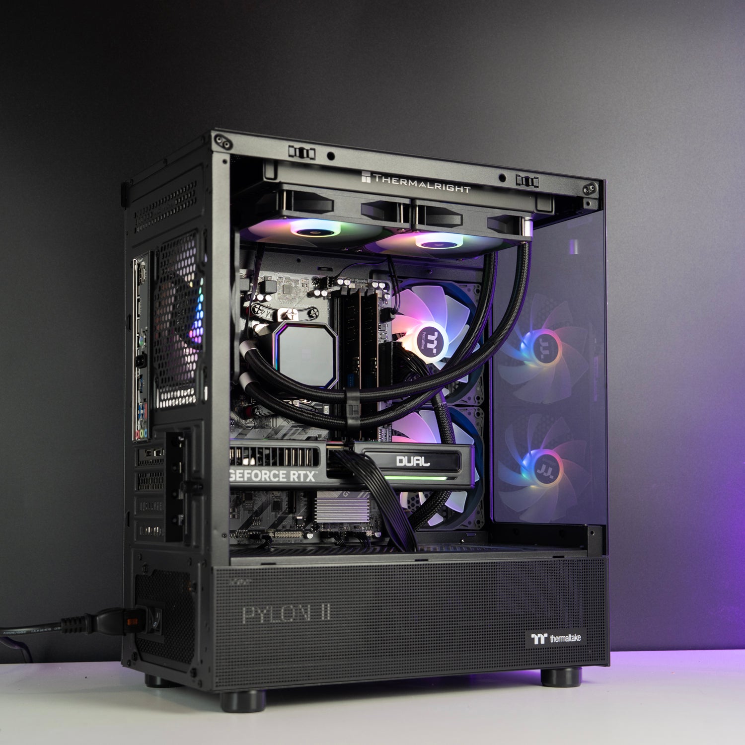 AMD Black Gaming PC in Australia Ryzen 5 7500F RTX 5060 Ti 8GB 16GB DDR5 1TB SSD Thermaltake View 170 EOFY Deal