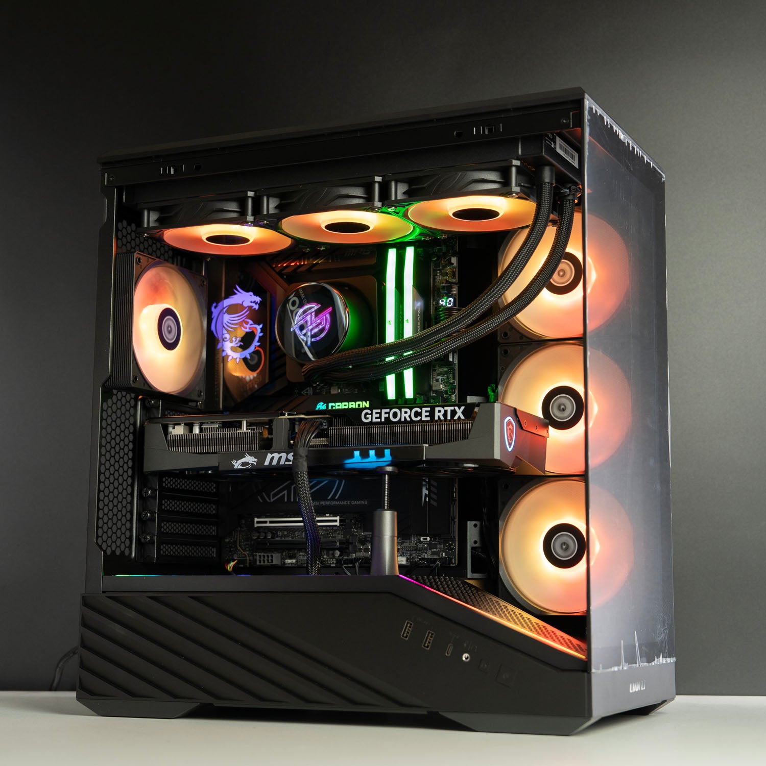 Custom Black Gaming PC – Intel Core Ultra 7 270K Plus MSI RTX 5070 Ti 16GB Lian Li V100RX ARGB