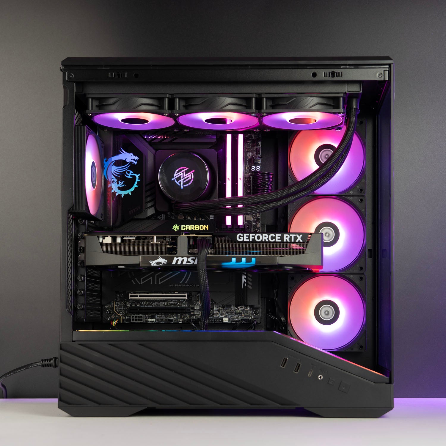 Custom Black Gaming PC – Intel Core Ultra 7 270K Plus MSI RTX 5070 Ti 16GB Lian Li V100RX ARGB