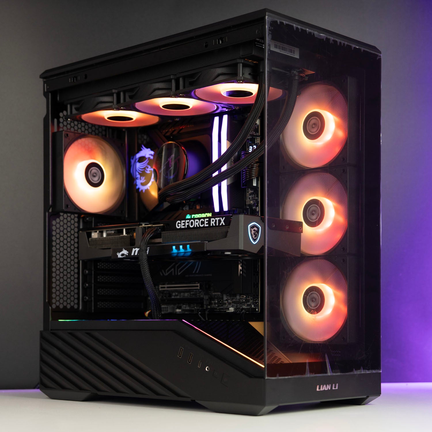 Custom Black Gaming PC – Intel Core Ultra 7 270K Plus MSI RTX 5070 Ti 16GB Lian Li V100RX ARGB