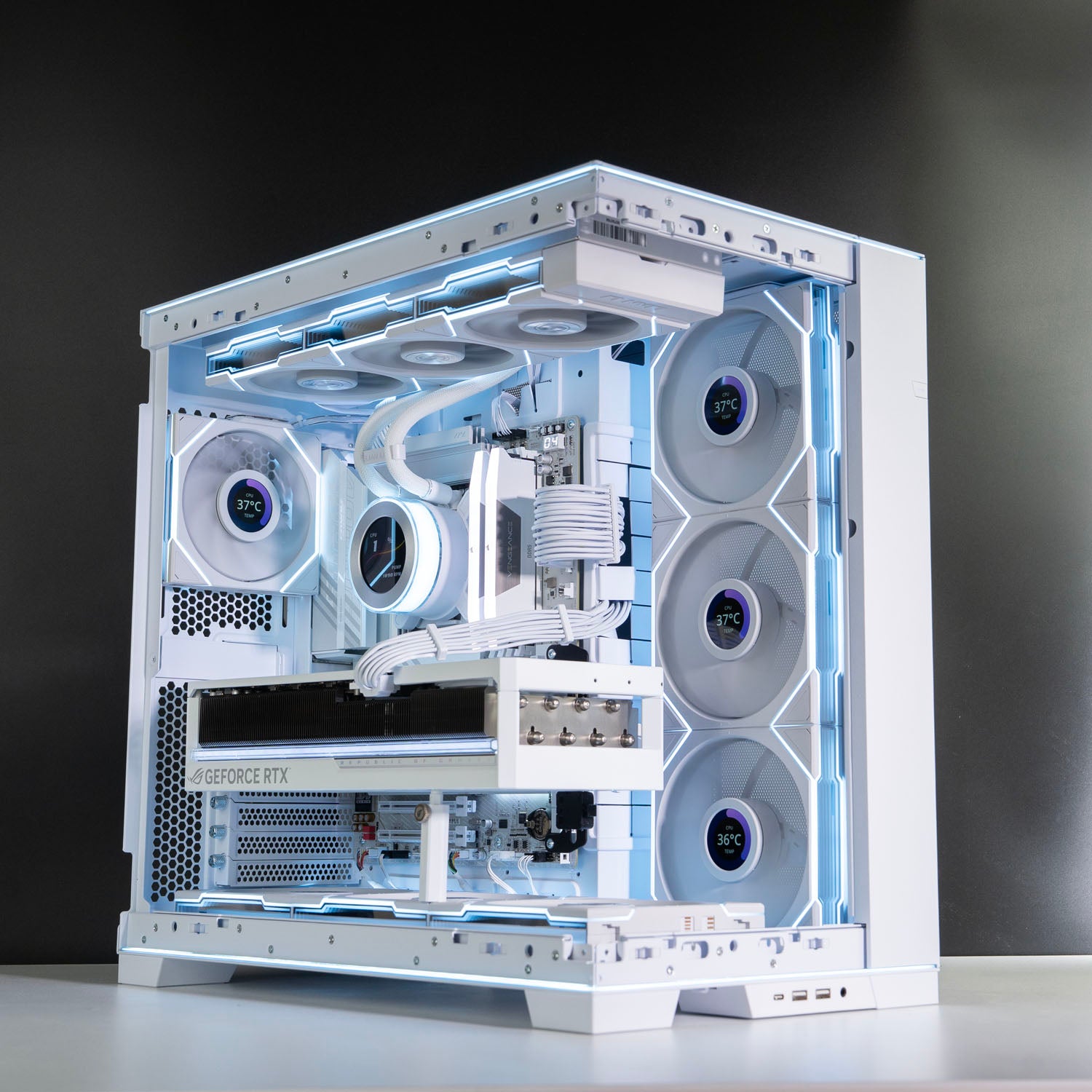 Custom White Gaming PC – Intel Core Ultra 7 270K Plus RTX 5080 16GB Lian Li O11 Windows 11 Pro