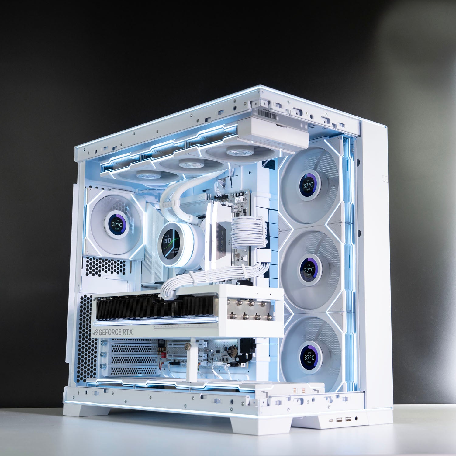 Custom White Gaming PC – Intel Core Ultra 7 270K Plus RTX 5080 16GB Lian Li O11 Windows 11 Pro