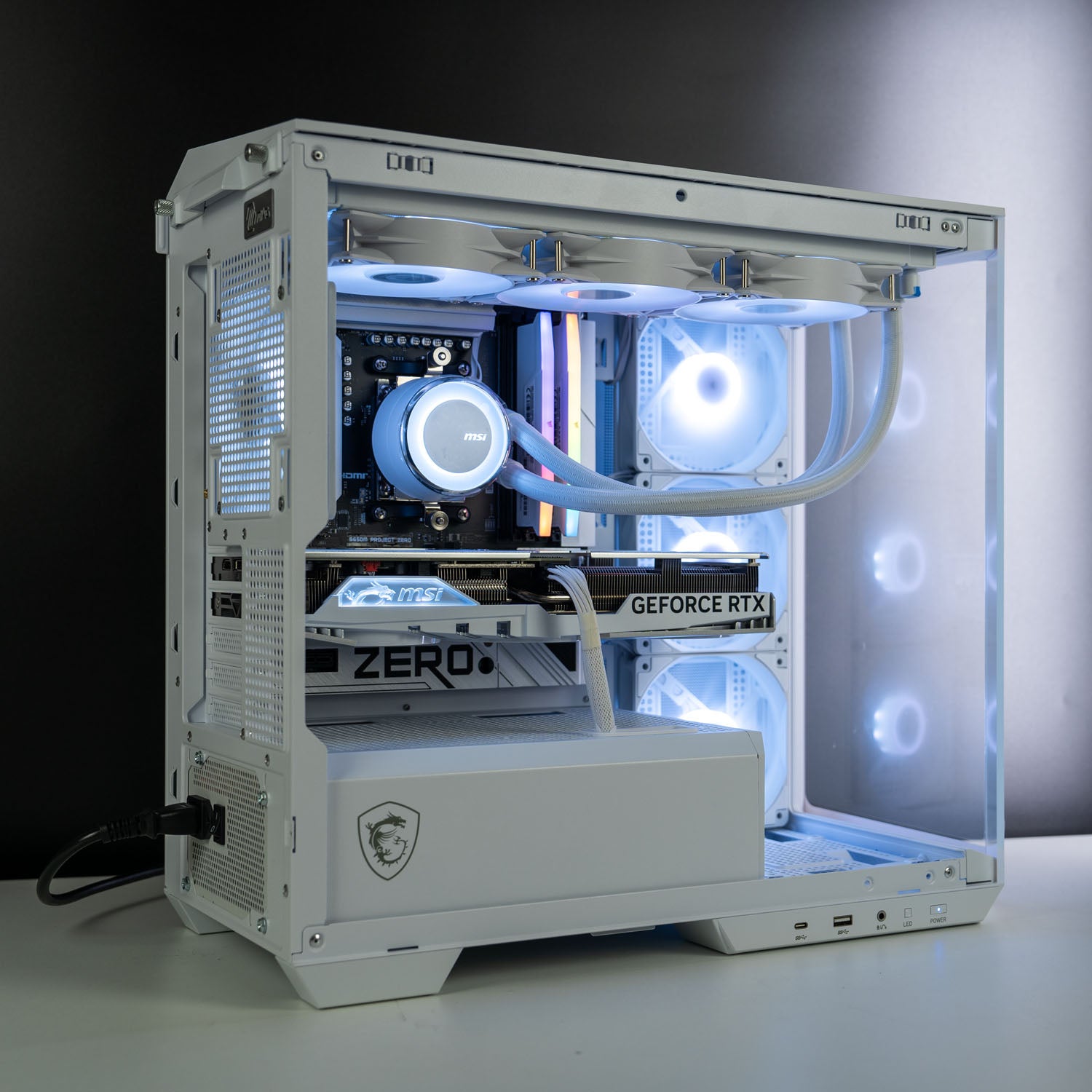 MSI-Project-Zero-Ryzen-7-7700-RTX-4070-Ti-White-Prebuilt-Gaming-PC