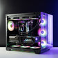 Custom Gaming PC with Ryzen 7 9800X3D and RTX 5070 Ti, built by BYB Computers in Sydney,Australia, black gaming pc 