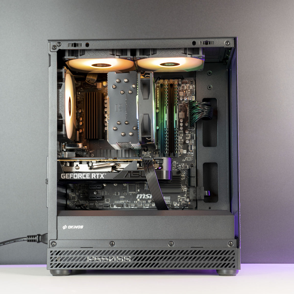 AMD Gaming PC | Ryzen 5 5600 | RTX 5050 8GB | 16GB DDR4 | 1TB SSD | Okinos Aqua Uno
