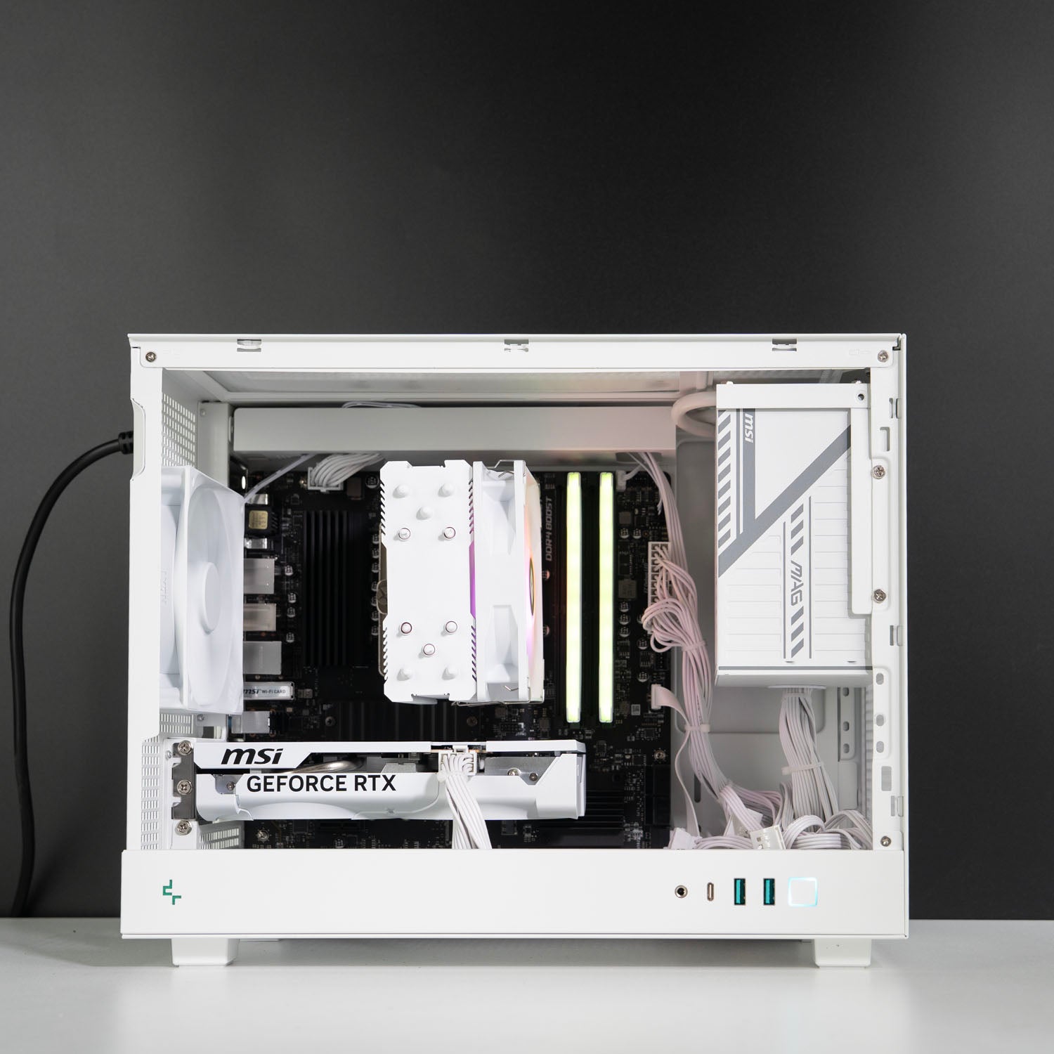 Custom White Budget Gaming PC – AMD Ryzen 5 5600 MSI RTX 5060 8GB Deepcool CH160 Plus White 1080p