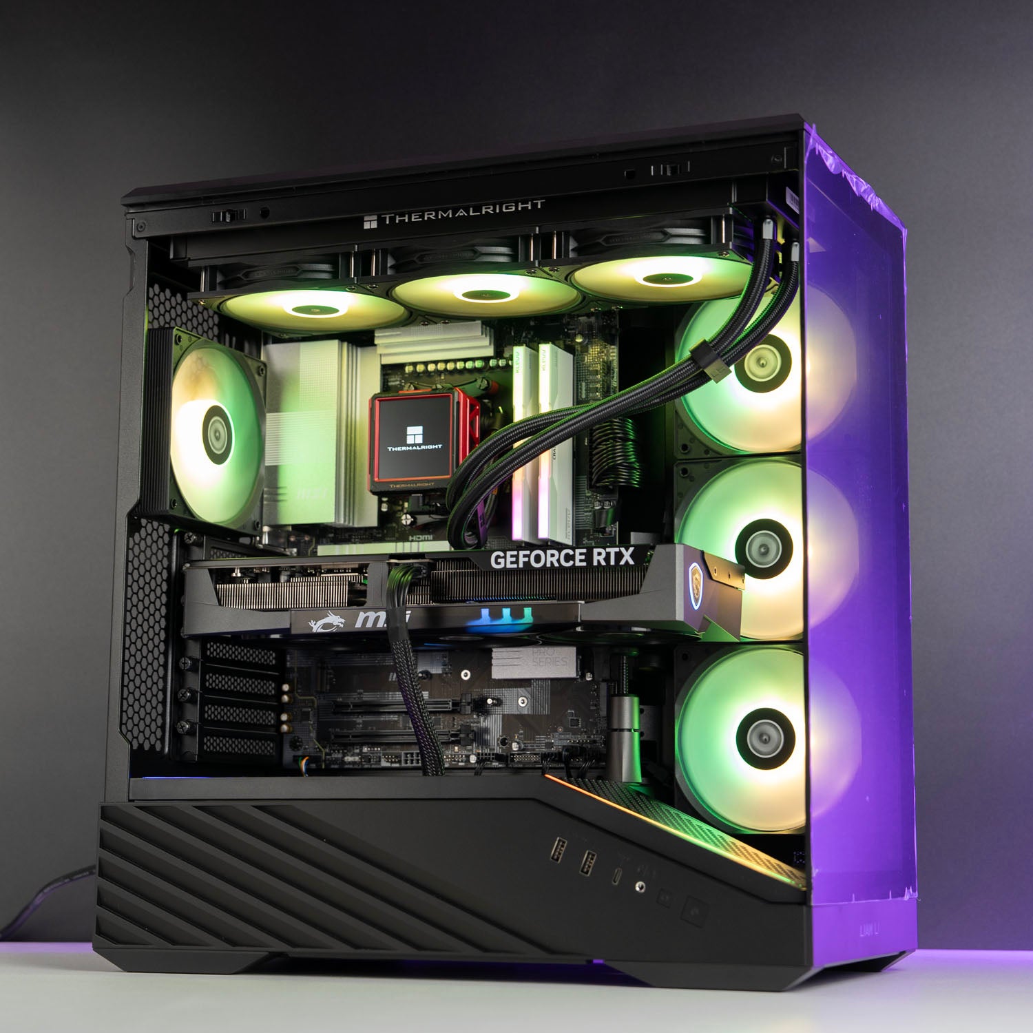 Custom Gaming PC – AMD Ryzen 7 9800X3D MSI RTX 5070 12GB Lian Li Vector V100 ARGB Black