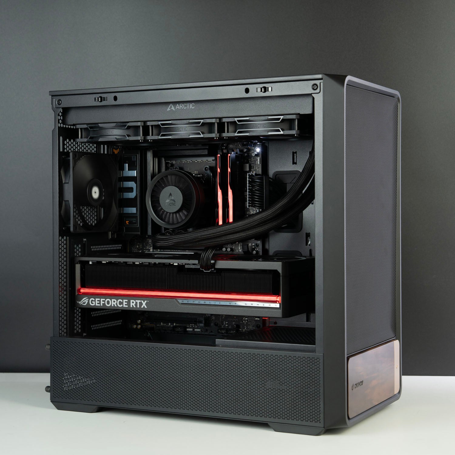 Custom Black Gaming PC – AMD Ryzen 7 9850X3D ASUS ROG Astral RTX 5090 32GB Okinos Air Cross Black