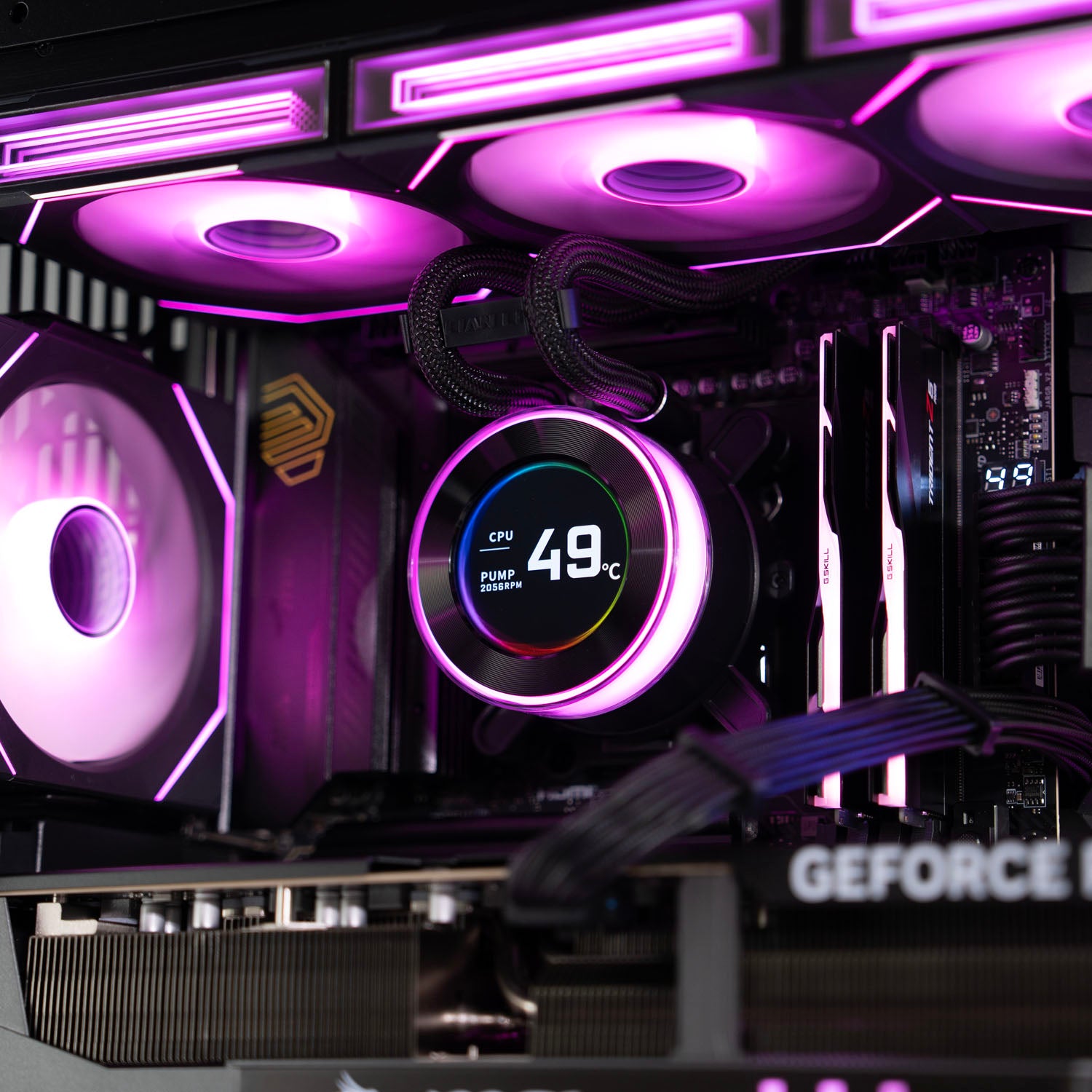 Custom All-Black Gaming PC – AMD Ryzen 9 9950X3D MSI RTX 5090 32GB Lian Li O11 Dynamic Mini V2 Hydroshift II 360 AIO